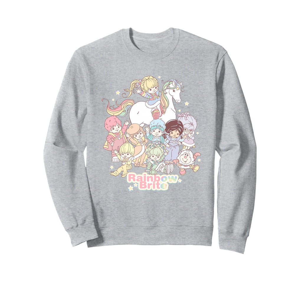 Rainbow Brite Pastel Colors Group Sweatshirt - Unique Graphic for Adults - T-Shirt, Sweatshirt, Hoodie