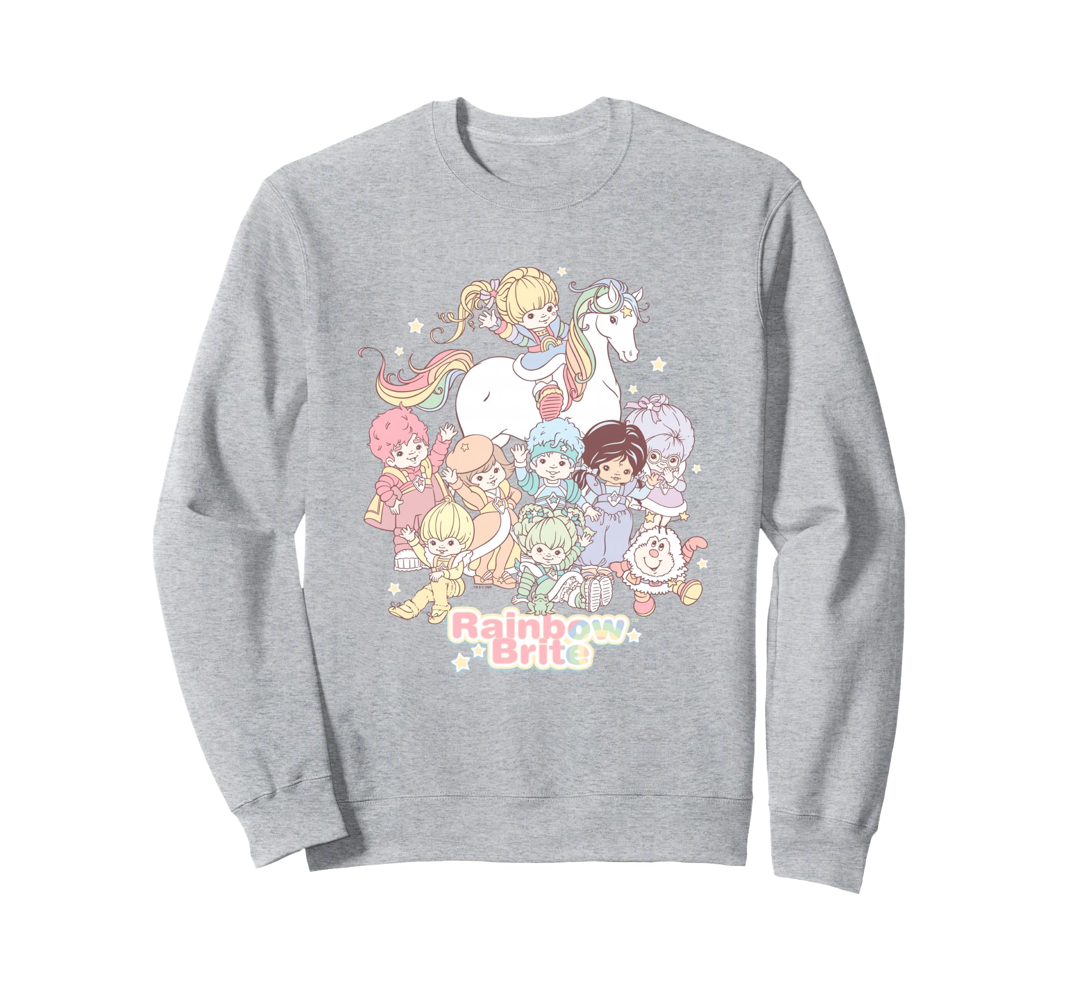 Rainbow Brite Pastel Colors Group Sweatshirt - Unique Graphic for Adults - T-Shirt, Sweatshirt, Hoodie