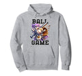 Sports Mom Baseball Theme Floral Ai Hoodie - Custom Art Print for Adults - T-Shirt, Sweatshirt, Hoodie