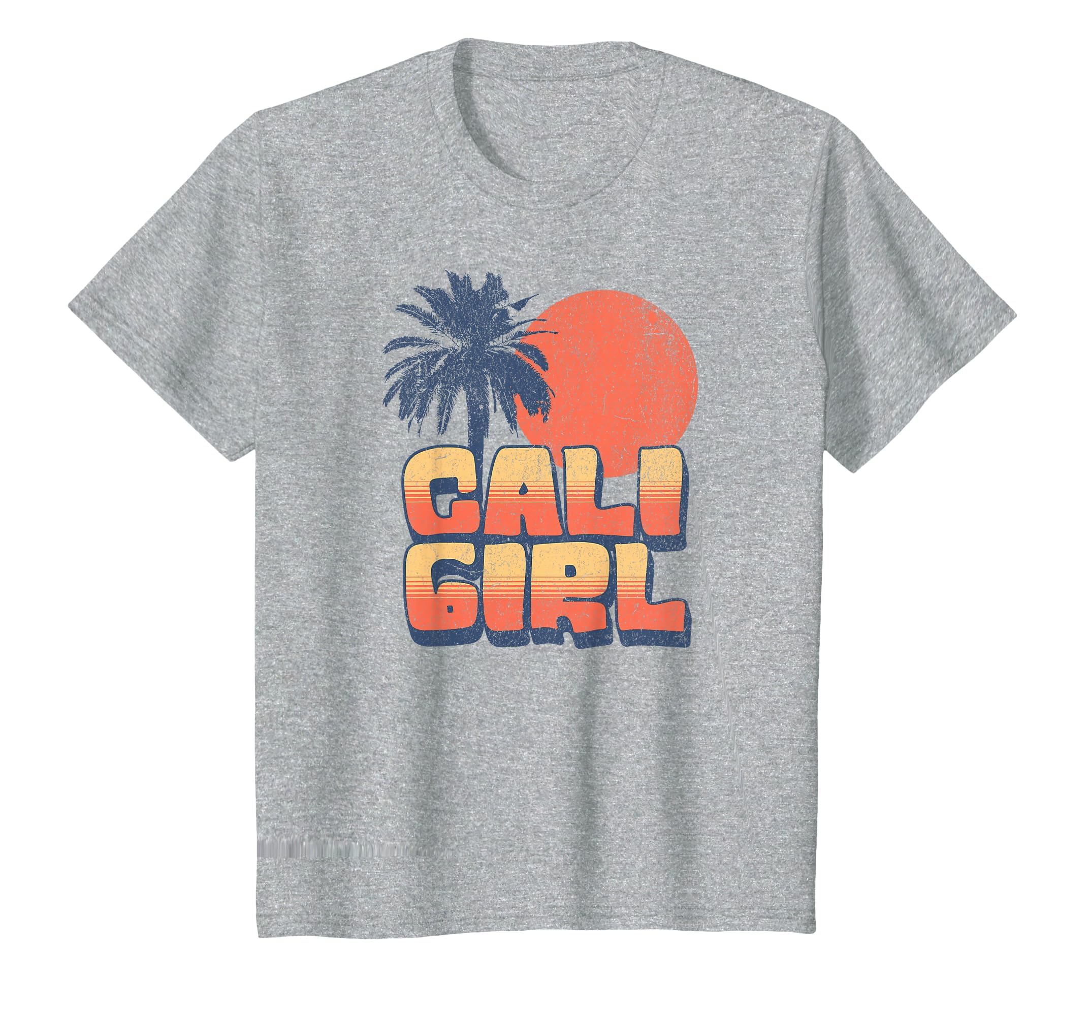 Cali Sunset Palm Tree California T-Shirt - Fun Novelty Design Men Women - T-Shirt, Sweatshirt, Hoodie