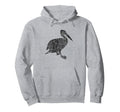 Pelican Distressed Pelican Hoodie - Novelty Apparel for Adults - T-Shirt, Sweatshirt, Hoodie