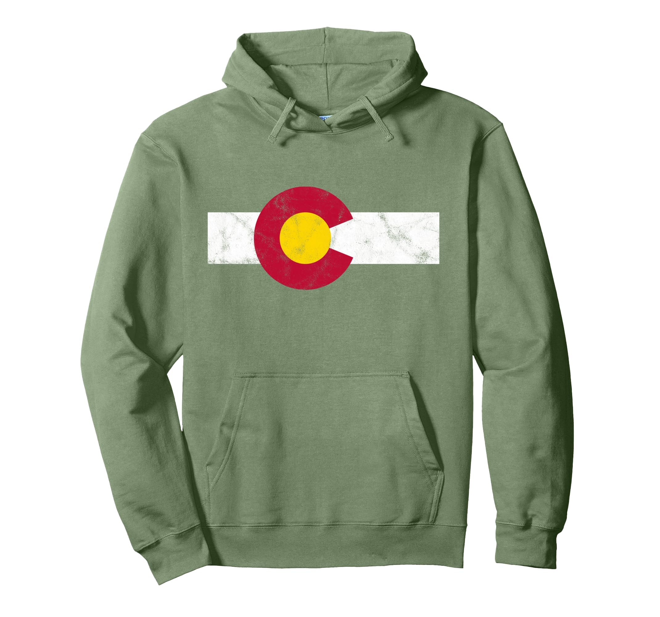 Colorado Flag Distressed Sweatshirt - Unique Graphic Unisex - T-Shirt, Sweatshirt, Hoodie
