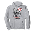 My Heart Is That Field Ballpark Mama Hoodie - Minimalist Print Unisex - T-Shirt, Sweatshirt, Hoodie