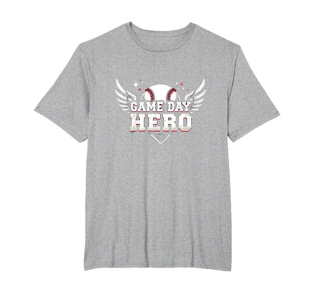 Baseball Dad Game Day Hero Proud T-Shirt - Novelty Apparel for Adults - T-Shirt, Sweatshirt, Hoodie