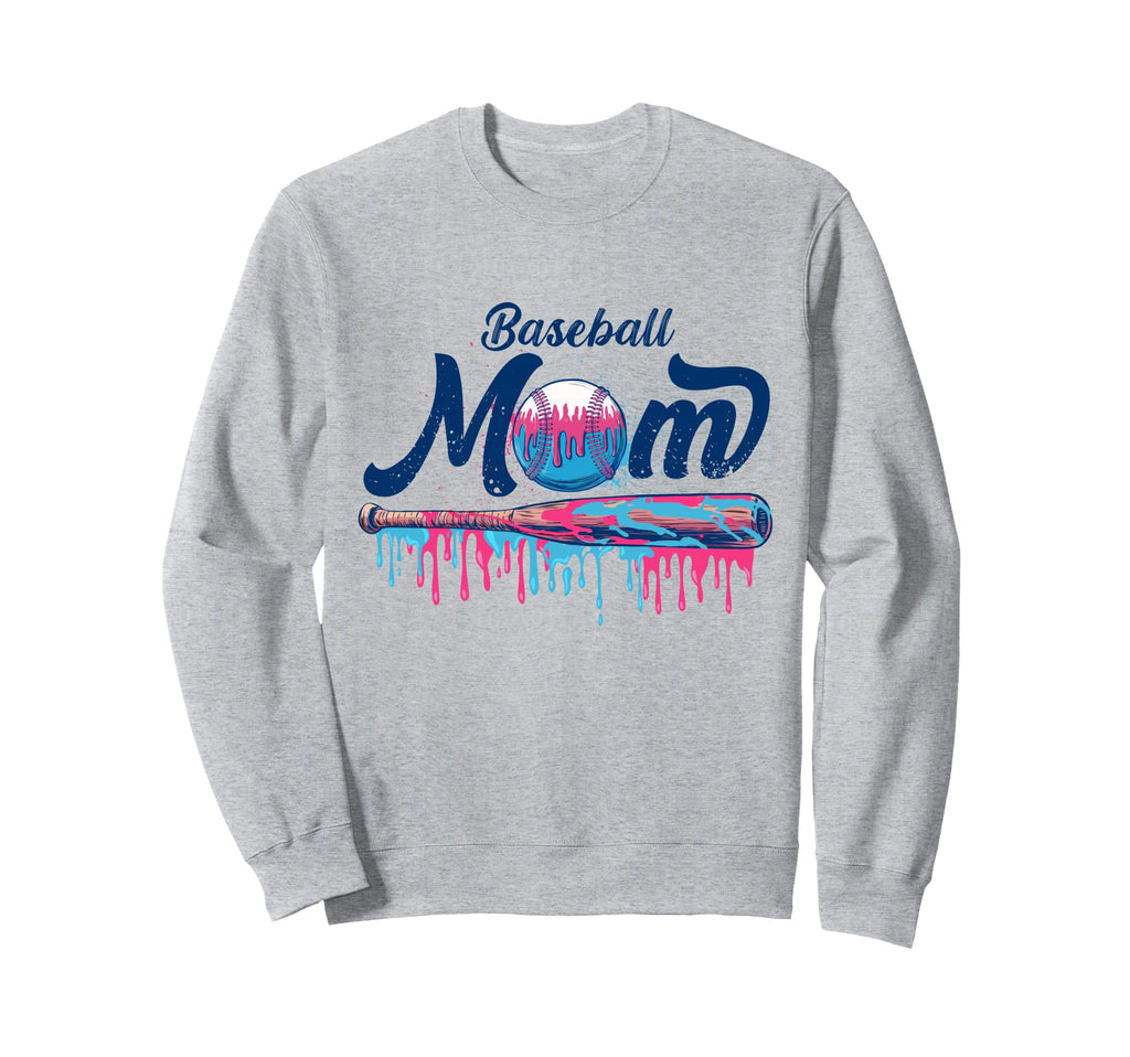 Baseball Drip Ice Cream Dripping Sweatshirt - Fun Novelty Design Unisex - T-Shirt, Sweatshirt, Hoodie