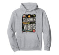 Summer Vibes Flower Power Hoodie - Fun Novelty Design Unisex - T-Shirt, Sweatshirt, Hoodie
