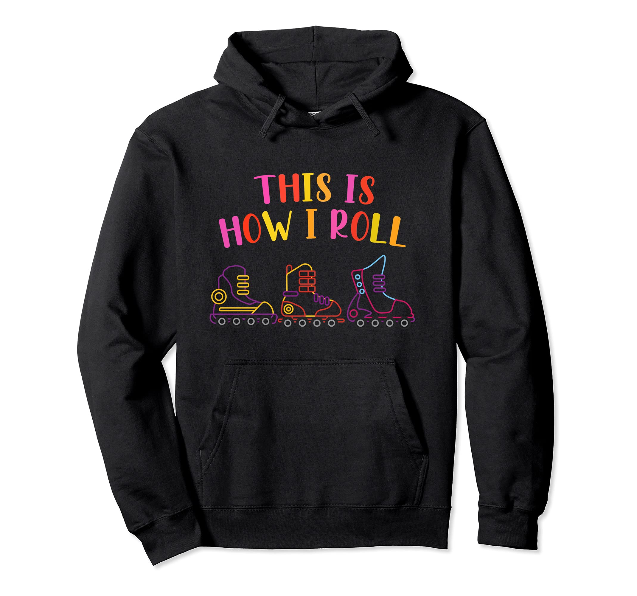 Colorful Inline Skates Roller Skate Hoodie - Trendy Graphic for Adults - T-Shirt, Sweatshirt, Hoodie