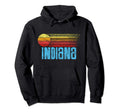 Indiana Distressed Sun Hoodie - Fun Novelty Design for Adults - T-Shirt, Sweatshirt, Hoodie