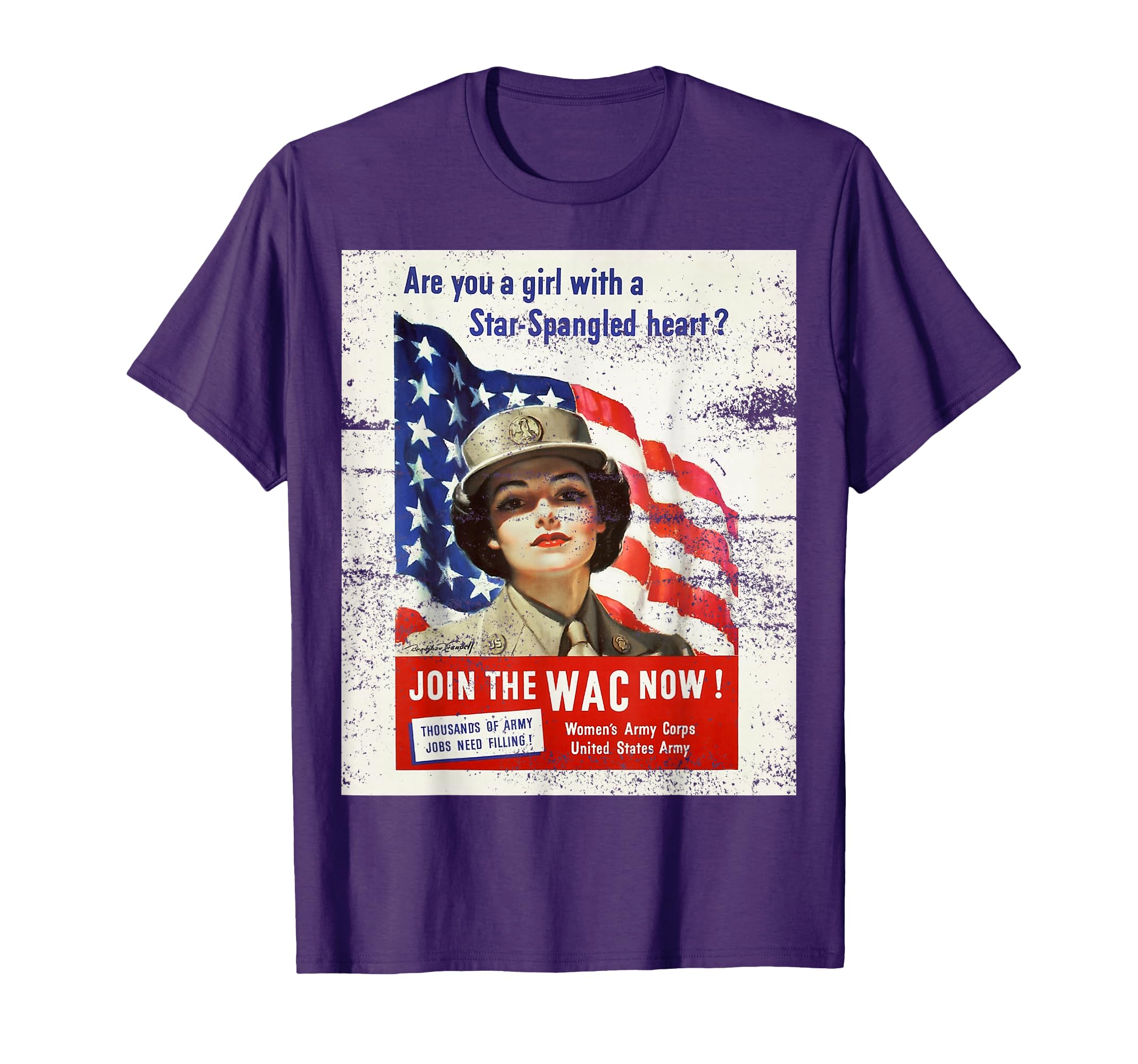 Wac Womens Army Corps Military T-Shirt - Novelty Apparel for Adults - T-Shirt, Sweatshirt, Hoodie