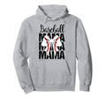 Coquette Bows Baseball Mama Hoodie - Trendy Graphic Unisex - T-Shirt, Sweatshirt, Hoodie