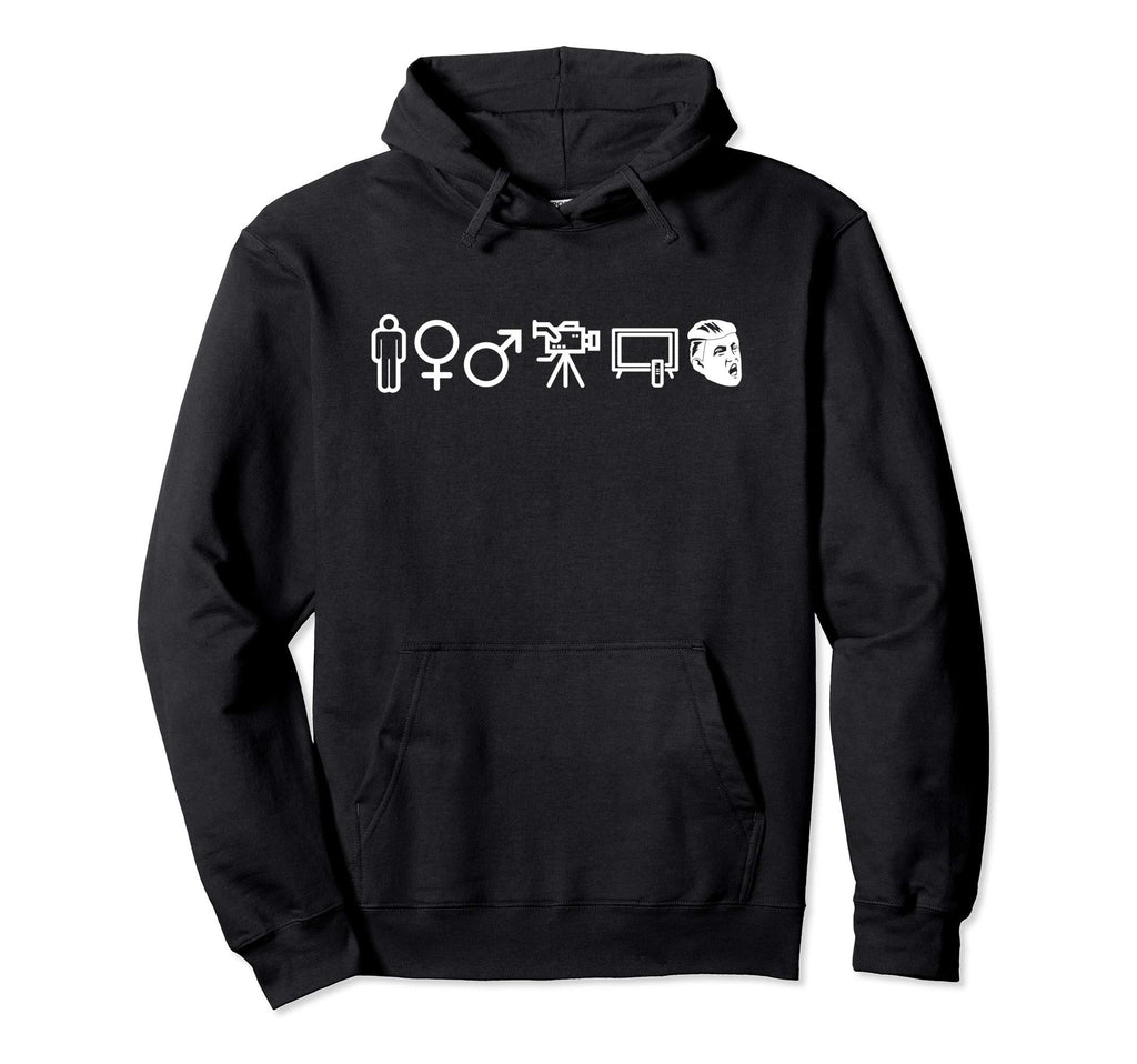 Person Camera Tv Trump Hoodie - Casual Everyday Wear for Adults - T-Shirt, Sweatshirt, Hoodie