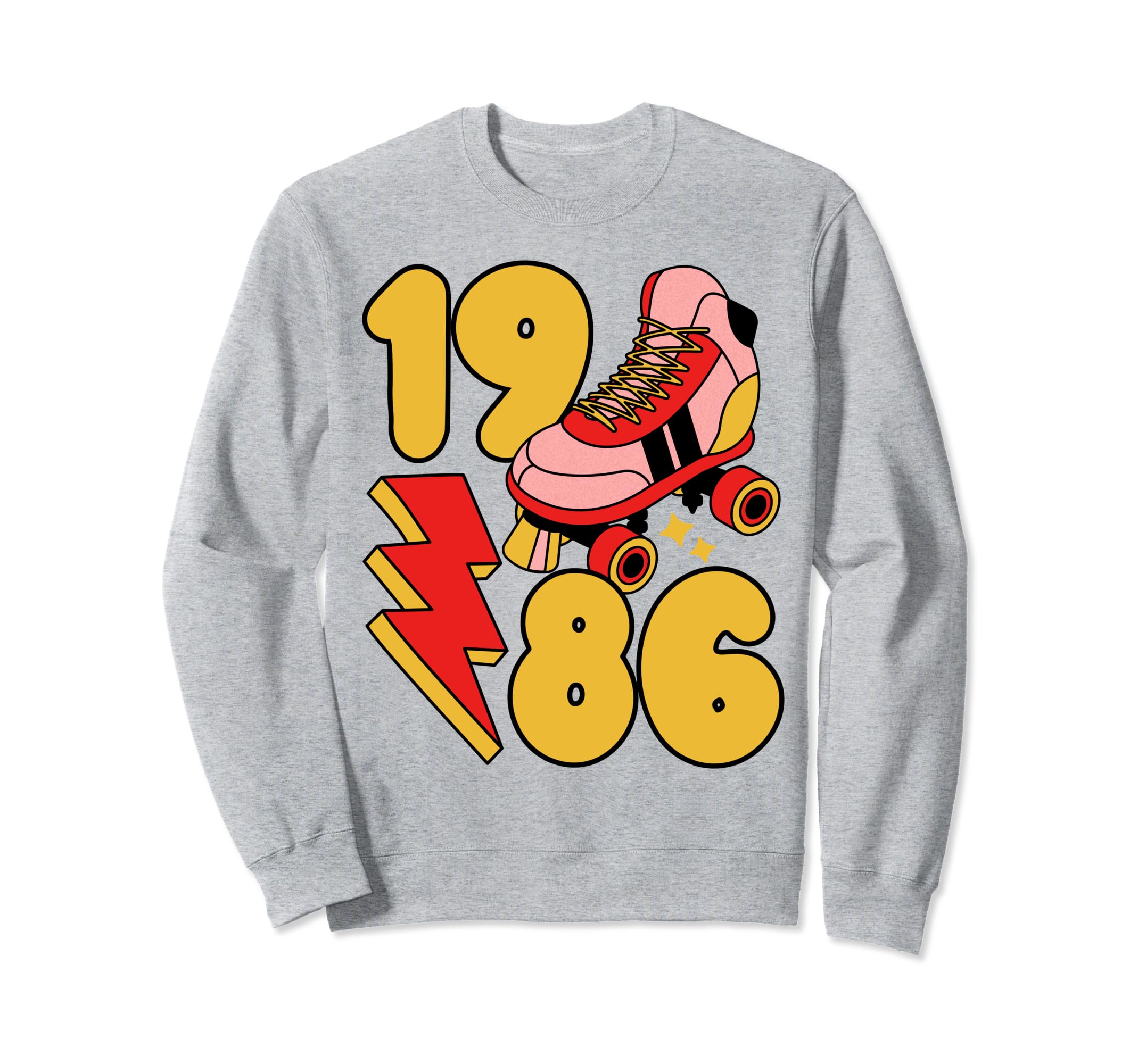 1986 Roller Skate 80S Nostalgia Sweatshirt - Custom Art Print Unisex - T-Shirt, Sweatshirt, Hoodie