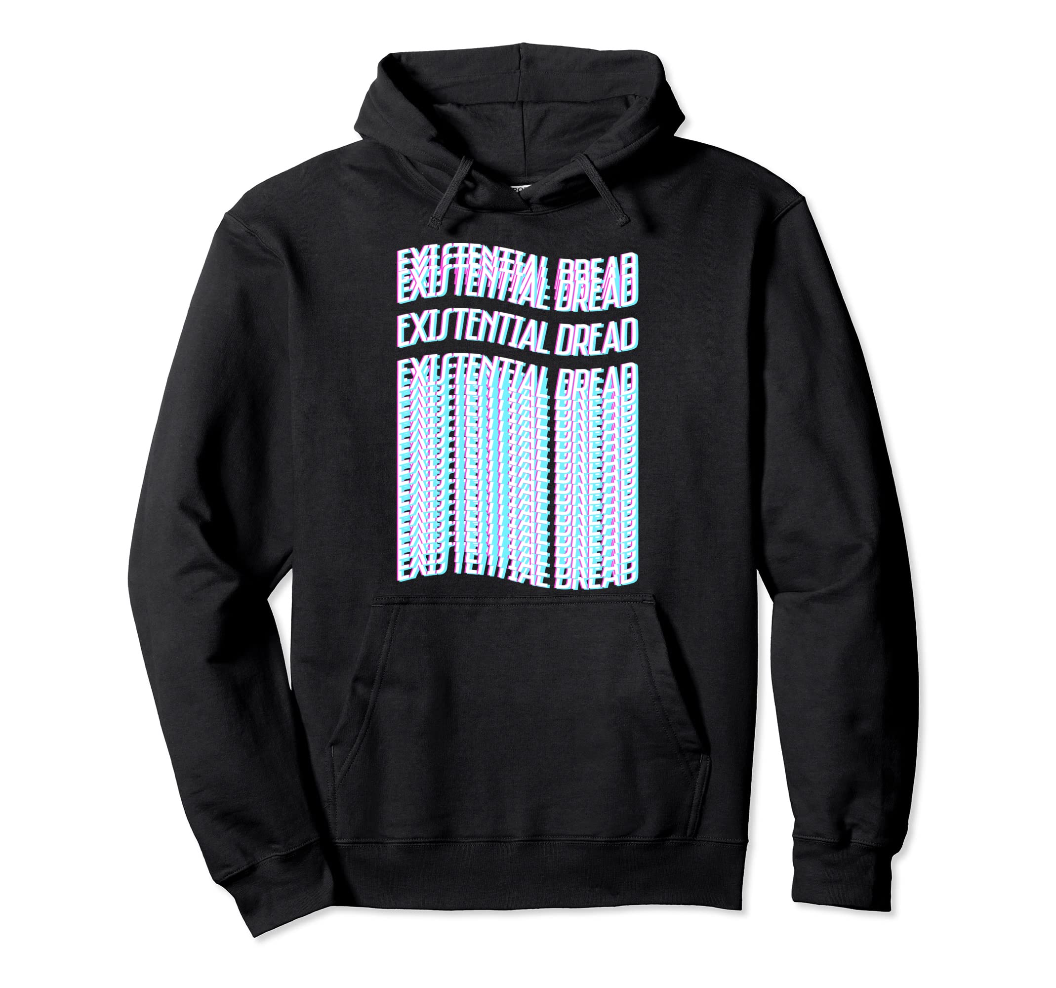 Vaporwave Existential Dread Streetwear Hoodie - Minimalist Print Men Women - T-Shirt, Sweatshirt, Hoodie