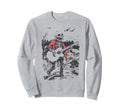 Dancing Skeleton Playing Guitar Sweatshirt - Fun Novelty Design Men Women - T-Shirt, Sweatshirt, Hoodie