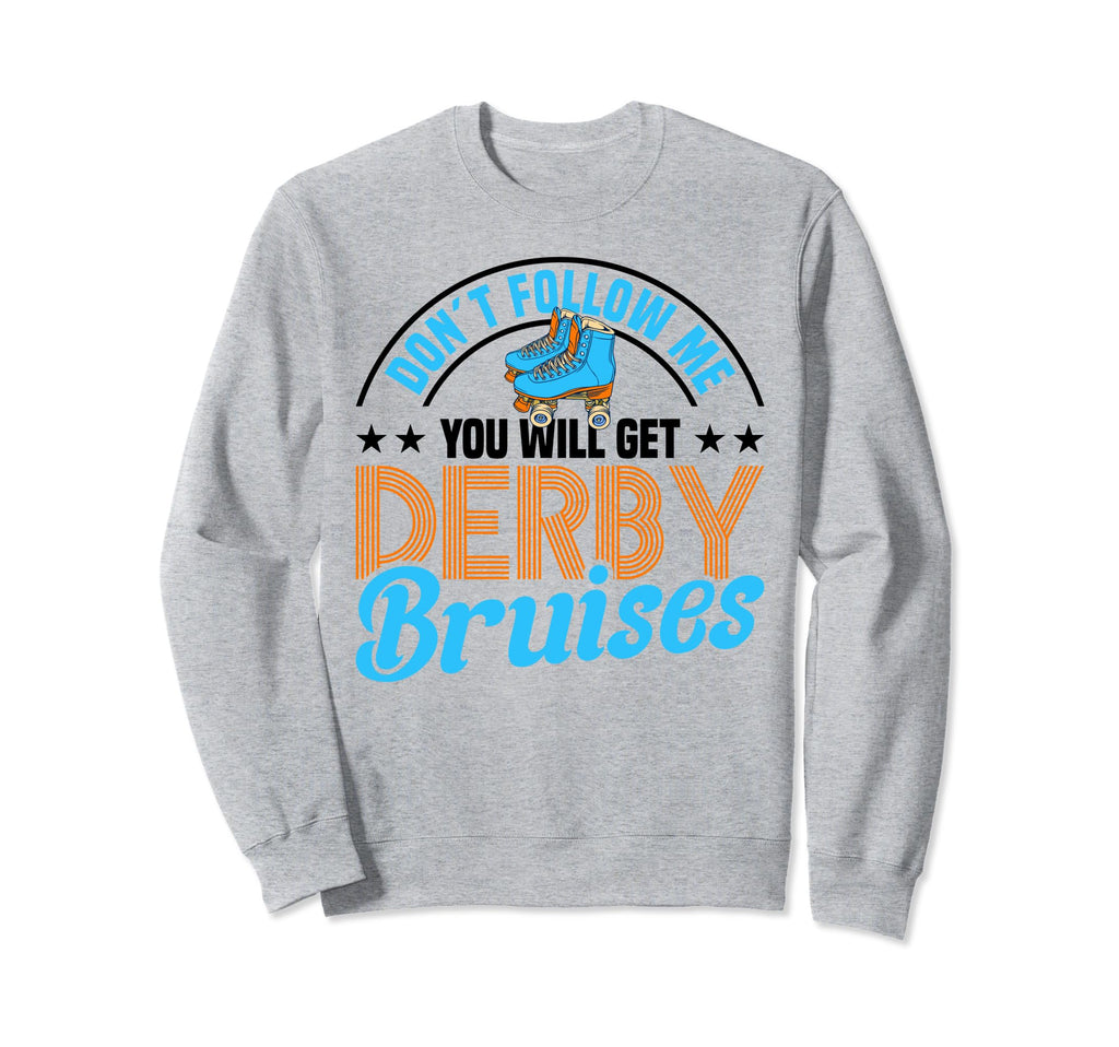 Rollerskates Derby Bruises 70S Sweatshirt - Unique Graphic for Adults - T-Shirt, Sweatshirt, Hoodie