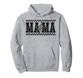 Mama Lightning Bolt Checkered Varsity Hoodie - Fun Novelty Design Unisex - T-Shirt, Sweatshirt, Hoodie