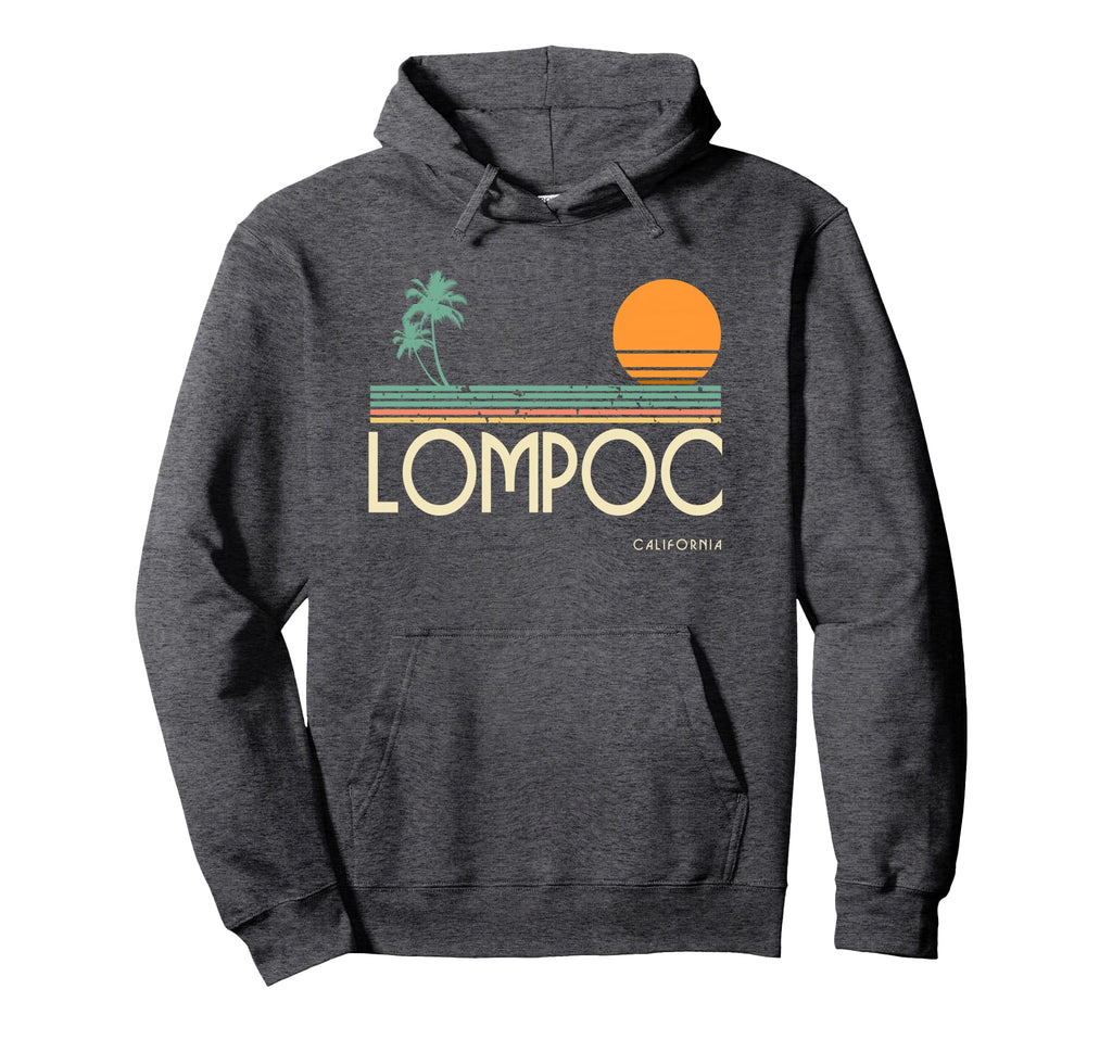 Lompoc California Surf Hoodie - Unique Graphic Men Women - T-Shirt, Sweatshirt, Hoodie
