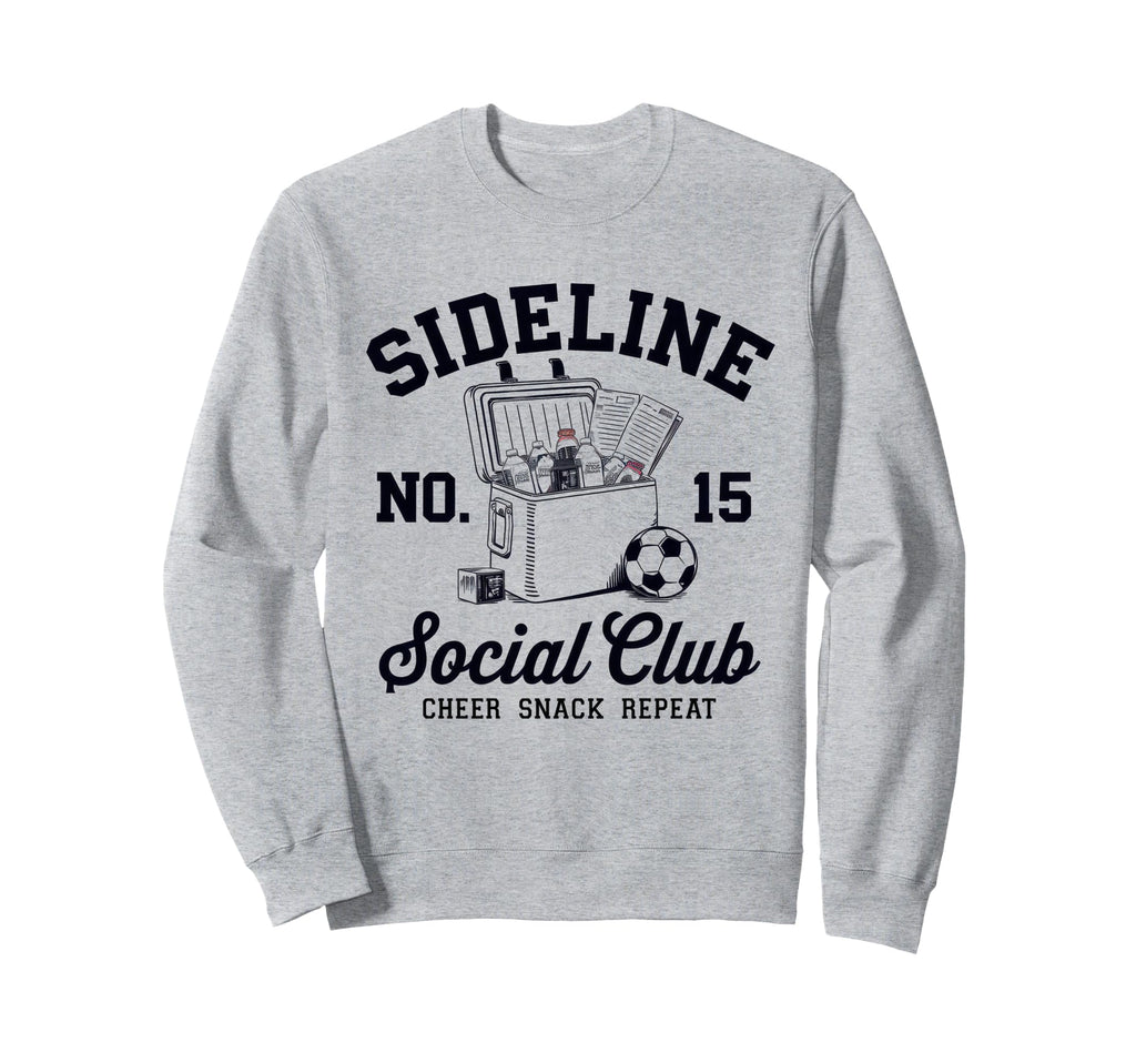 Sideline Social Club Soccer Mom Sweatshirt - Fun Novelty Design for Adults - T-Shirt, Sweatshirt, Hoodie