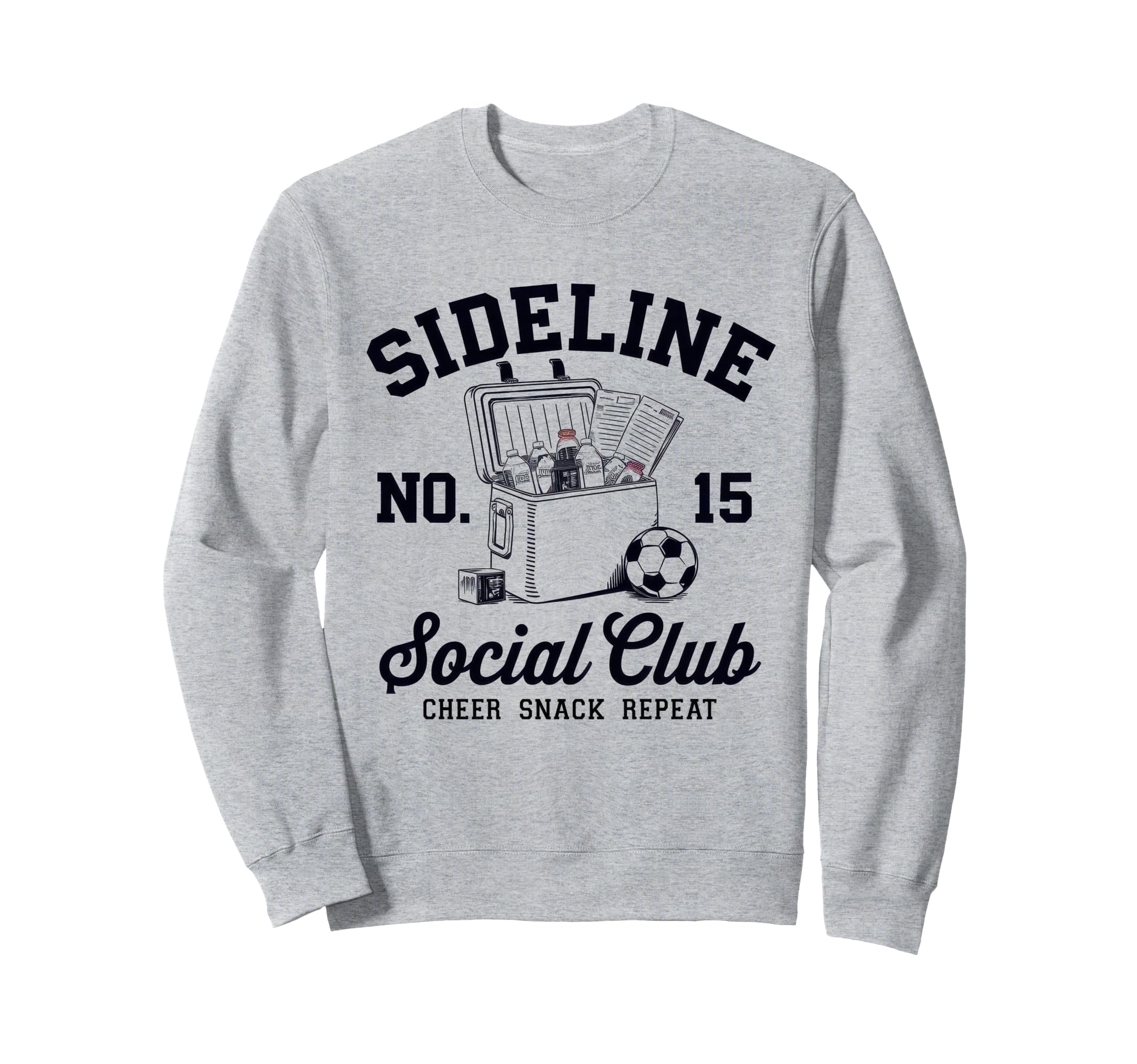 Sideline Social Club Soccer Mom Sweatshirt - Fun Novelty Design for Adults - T-Shirt, Sweatshirt, Hoodie