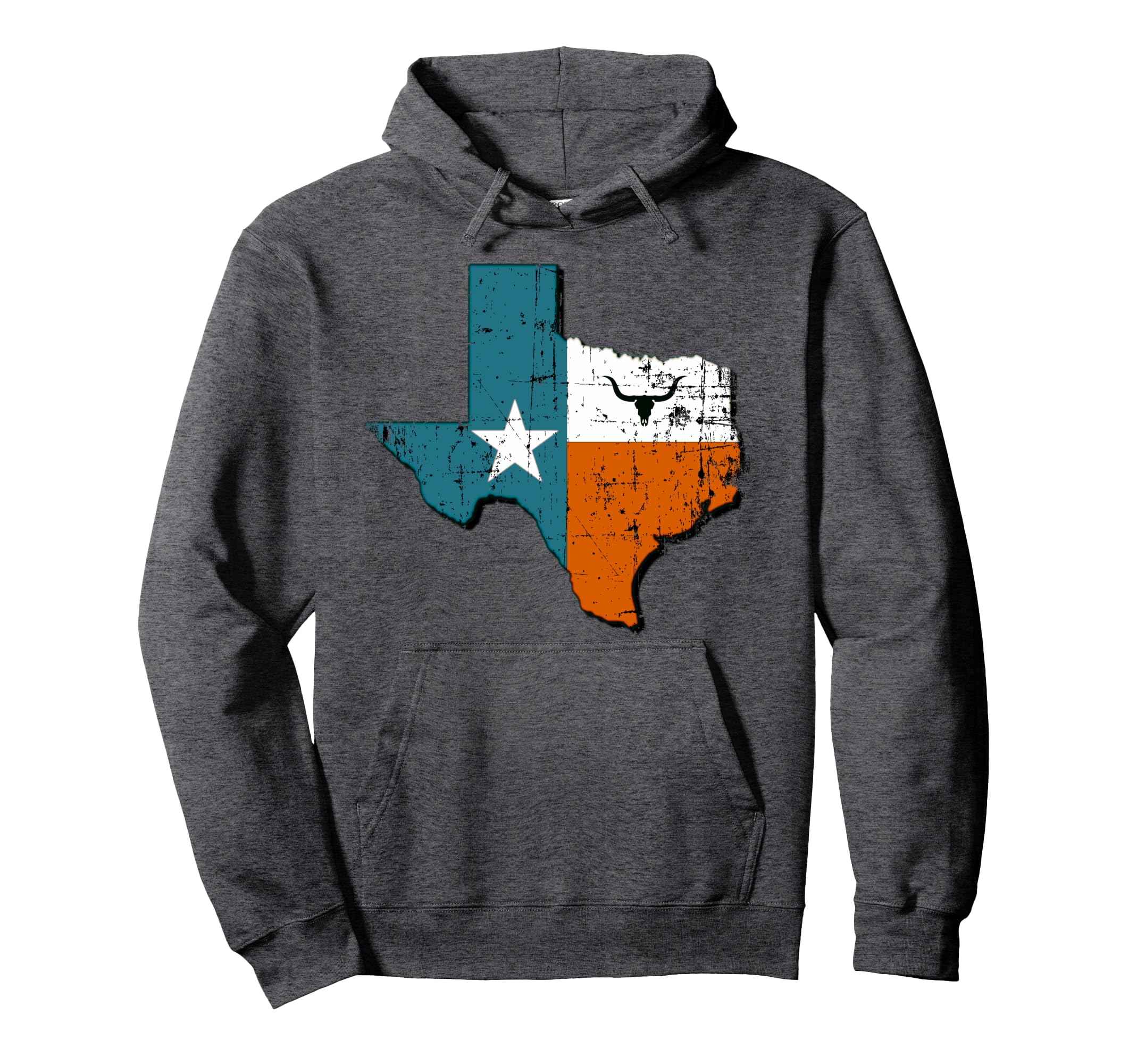 Distressed Texas Hoodie - Graphic Print Unisex - T-Shirt, Sweatshirt, Hoodie