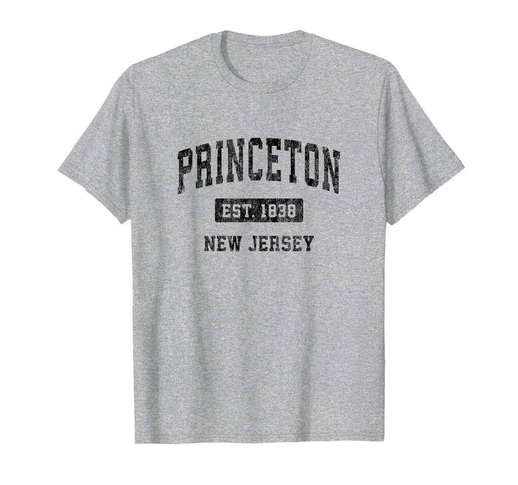 Princeton New Jersey Nj Sports Black T-Shirt - Aesthetic Graphic Unisex - T-Shirt, Sweatshirt, Hoodie