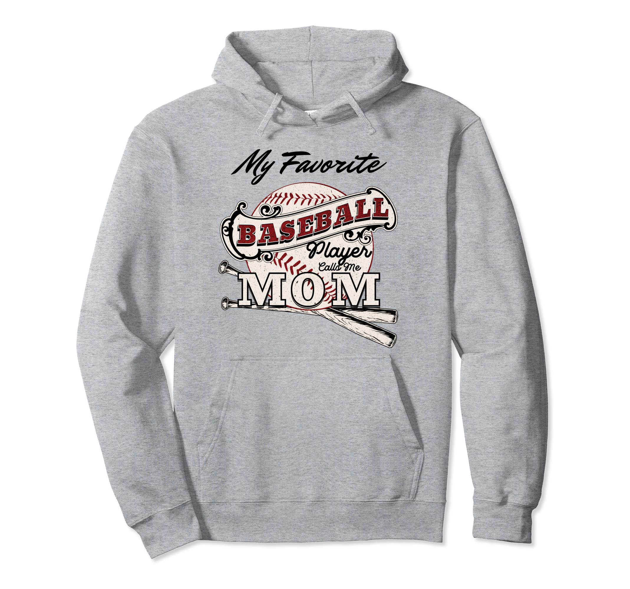 My Favorite Baseball Player Calls Me Mom Hoodie - Custom Art Print Unisex - T-Shirt, Sweatshirt, Hoodie