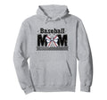 Baseball Mom Bow Sporty Mama Game Day Hoodie - Trendy Graphic Unisex - T-Shirt, Sweatshirt, Hoodie