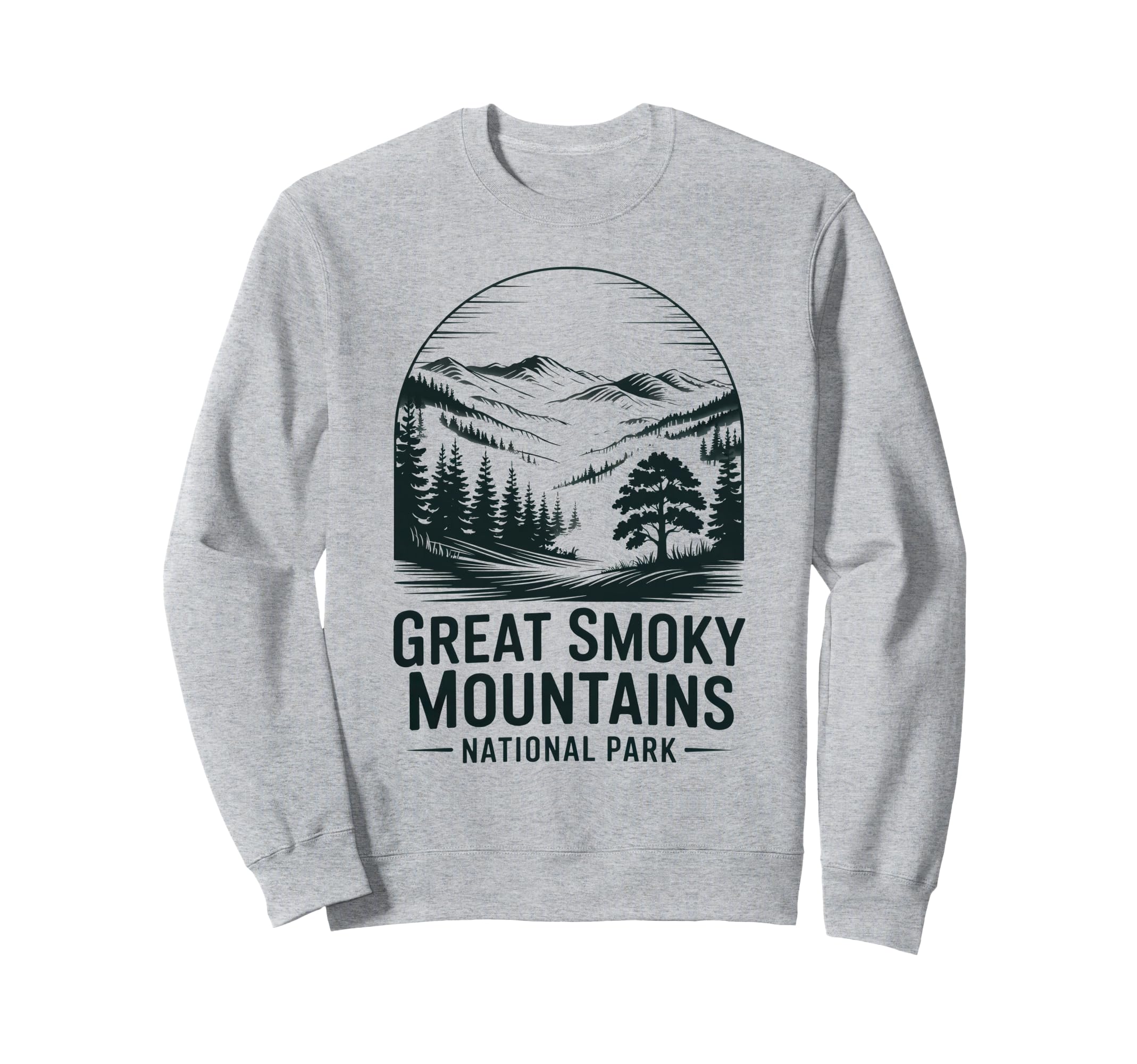 Great Smoky Mountains National Park Sweatshirt - Minimalist Print Unisex - T-Shirt, Sweatshirt, Hoodie