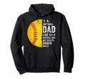 Softball Dad Just Like Baseball Dad Hoodie - Minimalist Print Men Women - T-Shirt, Sweatshirt, Hoodie