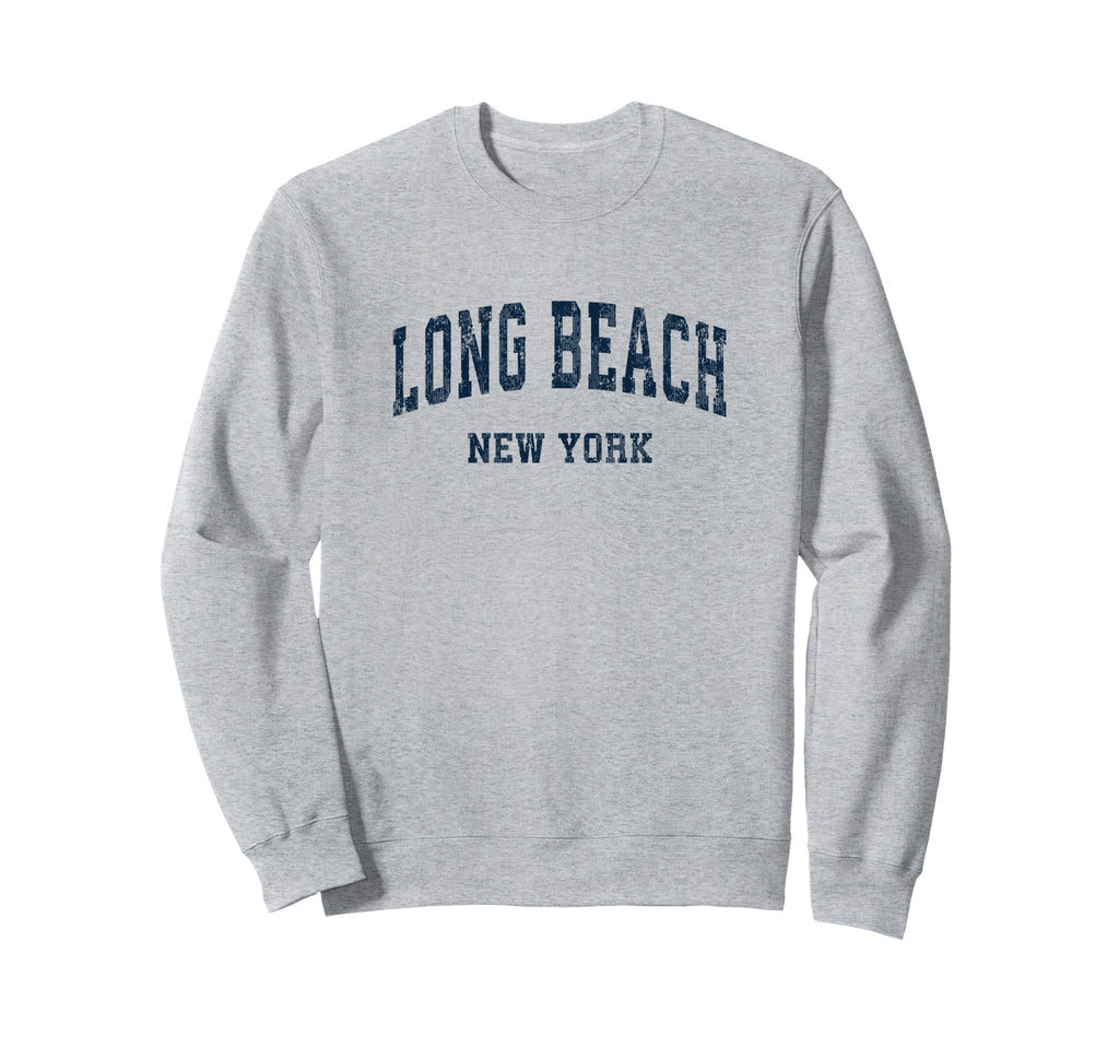Long Beach New York Ny Varsity Sweatshirt - Aesthetic Graphic for Adults - T-Shirt, Sweatshirt, Hoodie