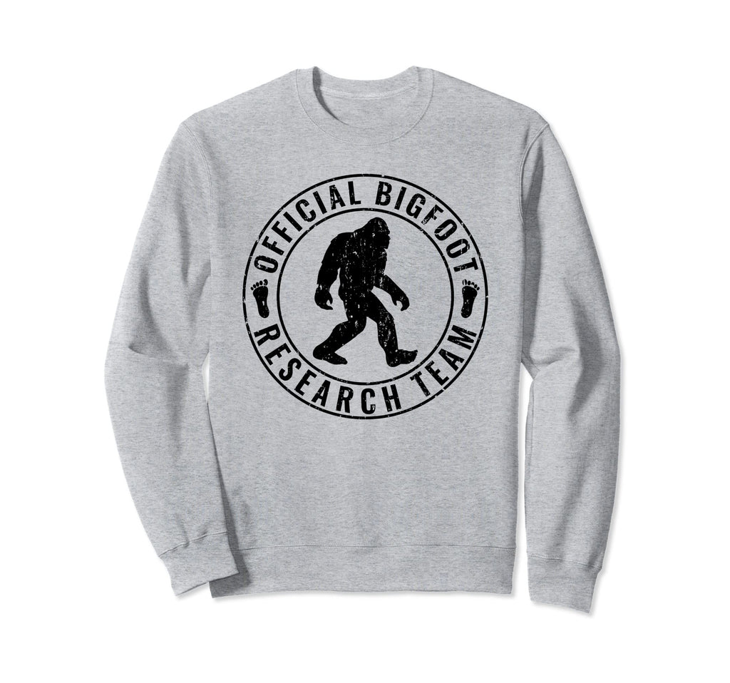 Bigfoot Research Team Distressed Sweatshirt - Unique Graphic for Adults - T-Shirt, Sweatshirt, Hoodie