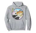 Surfing Cats Eating Ramen Bowl Kanagawa Hoodie - Unique Graphic Unisex - T-Shirt, Sweatshirt, Hoodie
