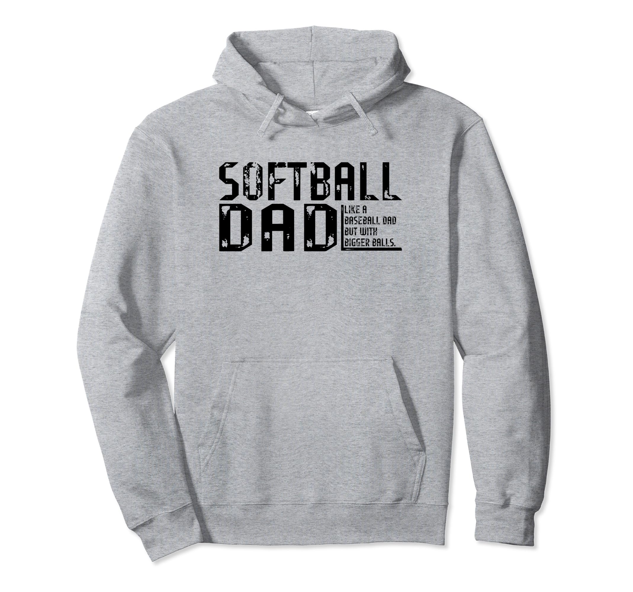 Funny Comical Softball Dad Baseball Hoodie - Aesthetic Graphic Men Women - T-Shirt, Sweatshirt, Hoodie