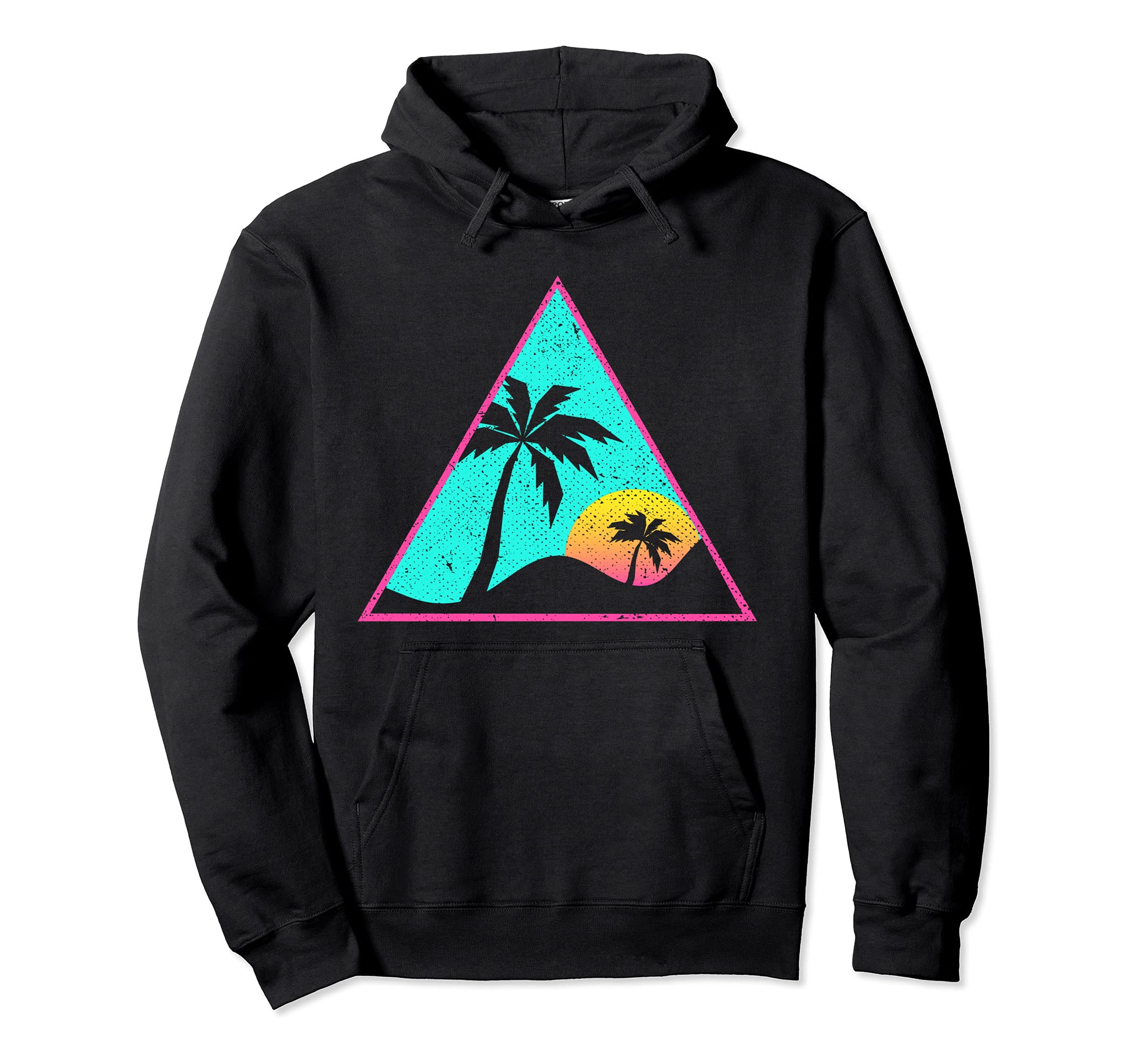 1990S Art 80S Aesthetic Tropical Sunset Hoodie - Streetwear Style Unisex - T-Shirt, Sweatshirt, Hoodie
