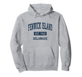 Fenwick Island Delaware De Athletic Hoodie - Aesthetic Graphic for Adults - T-Shirt, Sweatshirt, Hoodie