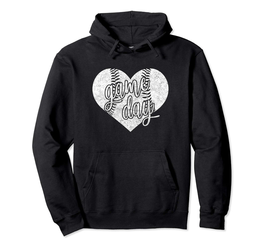 Game Day Baseball Softball Mom Big Heart Hoodie - Streetwear Style Unisex - T-Shirt, Sweatshirt, Hoodie