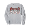 Baseball Mom Red Baseball Mama Sweatshirt - Minimalist Print Unisex - T-Shirt, Sweatshirt, Hoodie