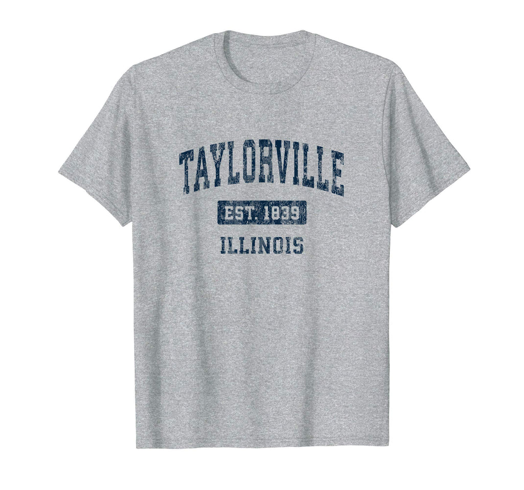 Taylorville Illinois Il Sports Navy T-Shirt - Graphic Print Men Women - T-Shirt, Sweatshirt, Hoodie