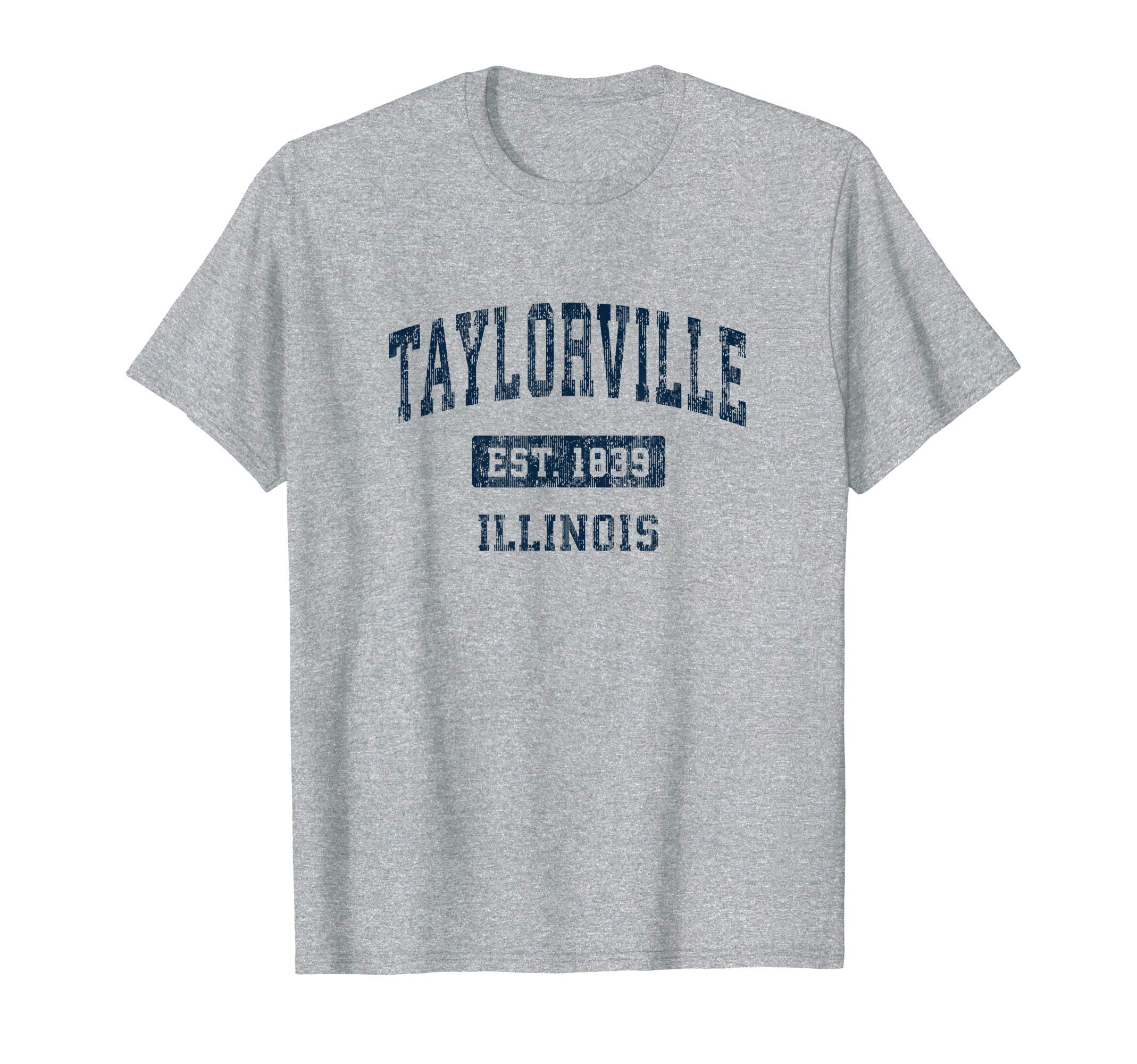 Taylorville Illinois Il Sports Navy T-Shirt - Graphic Print Men Women - T-Shirt, Sweatshirt, Hoodie