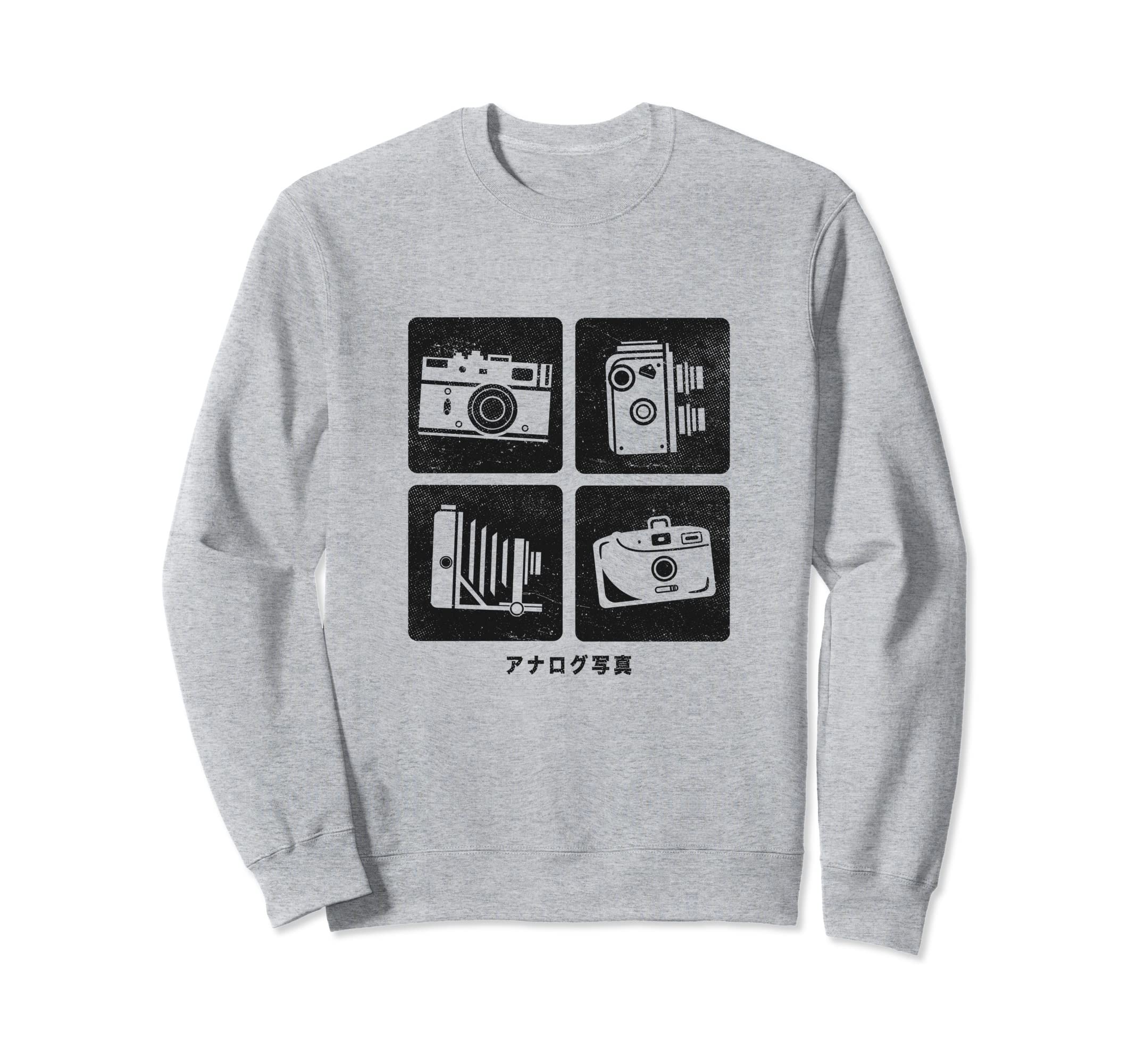 Analog Photography Camera Gear Film Sweatshirt - Graphic Print for Adults - T-Shirt, Sweatshirt, Hoodie