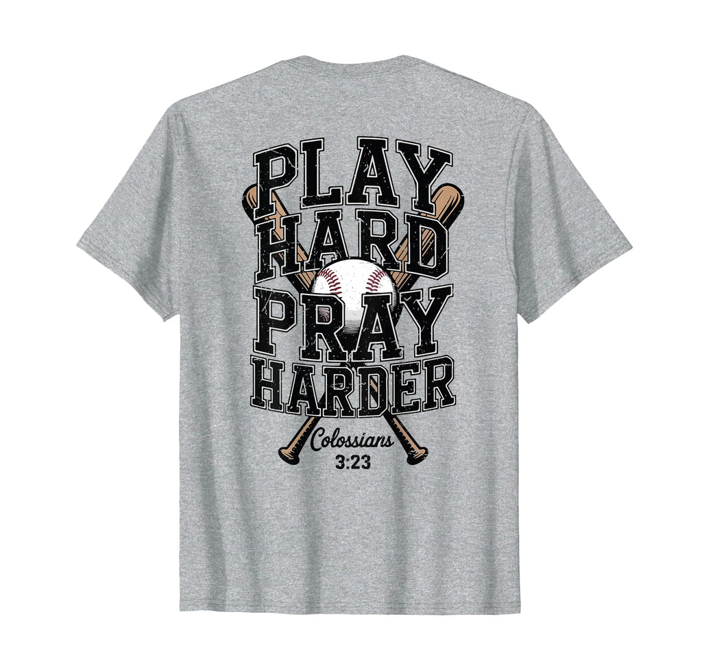 Christian Baseball Bible Verse Play T-Shirt - Casual Everyday Wear Unisex - T-Shirt, Sweatshirt, Hoodie