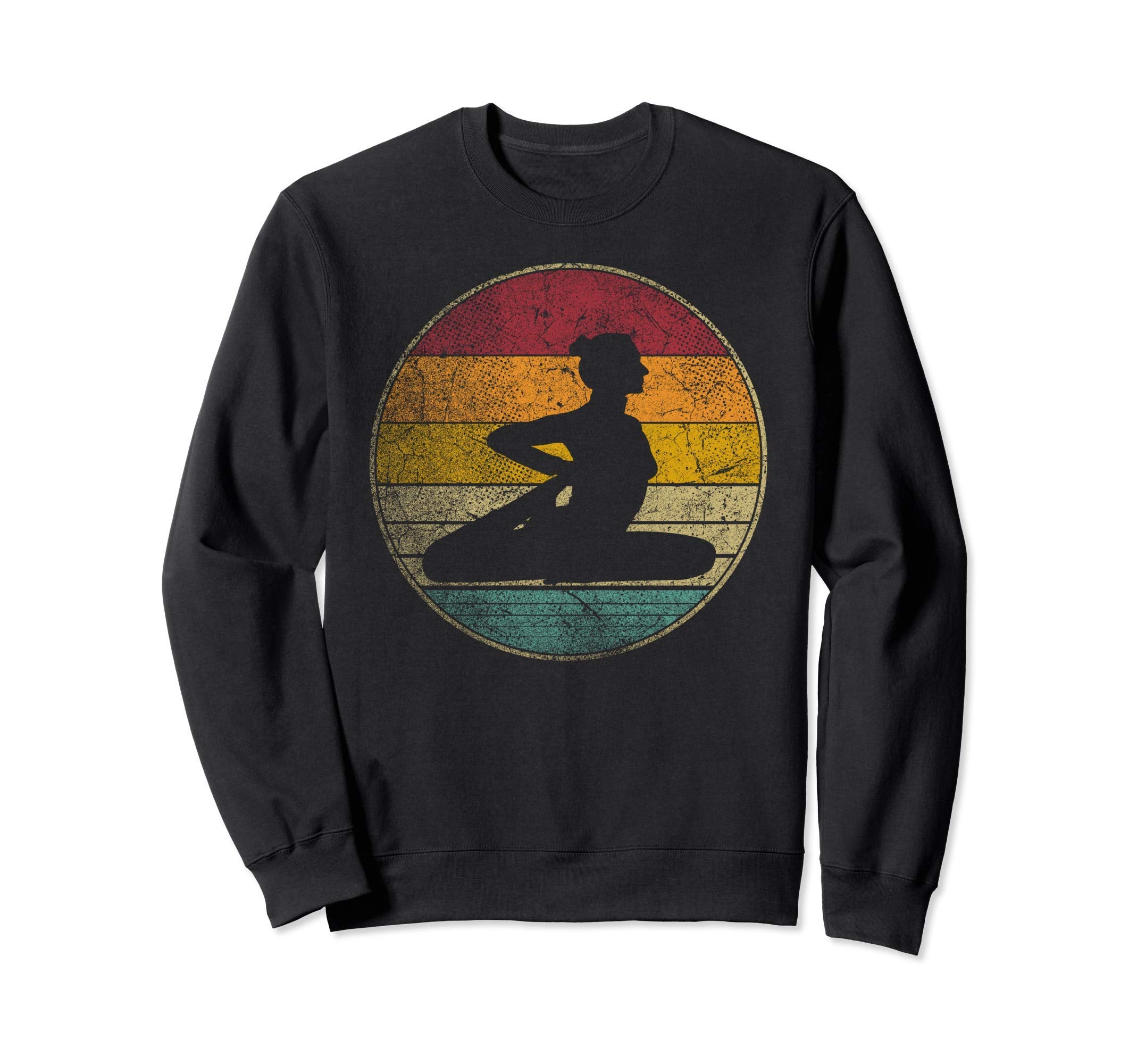 Yoga Exercise Distressed Sweatshirt - Streetwear Style for Adults - T-Shirt, Sweatshirt, Hoodie