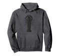 Lobster Distressed Lobster Hoodie - Fun Novelty Design Men Women - T-Shirt, Sweatshirt, Hoodie