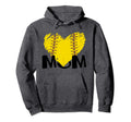 Mom Softball Gift Proud Pitchers Mama Hoodie - Graphic Print for Adults - T-Shirt, Sweatshirt, Hoodie