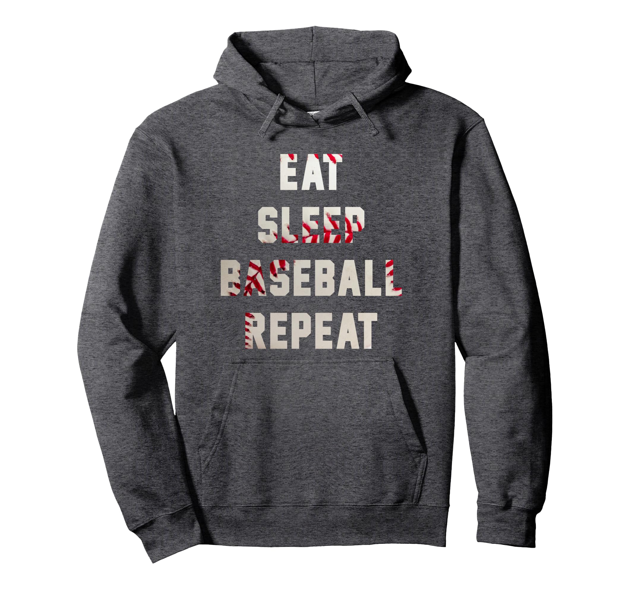 Eat Sleep Baseball Repeat Baseball Player Hoodie - Custom Art Print Unisex - T-Shirt, Sweatshirt, Hoodie