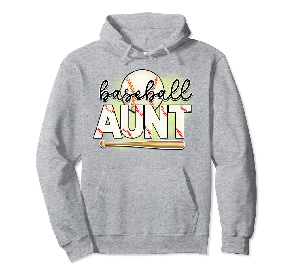 Baseball Aunt Is Baseball Fan Is Hoodie - Novelty Apparel Men Women - T-Shirt, Sweatshirt, Hoodie
