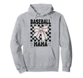 Baseball Mama Baseball Mom Mothers Hoodie - Aesthetic Graphic Men Women - T-Shirt, Sweatshirt, Hoodie
