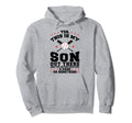 Yes This Is My Son Out There Baseball Mom Hoodie - Novelty Apparel Unisex - T-Shirt, Sweatshirt, Hoodie