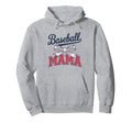 Coquette Bow American Baseball Mom Mama Hoodie - Unique Graphic for Adults - T-Shirt, Sweatshirt, Hoodie