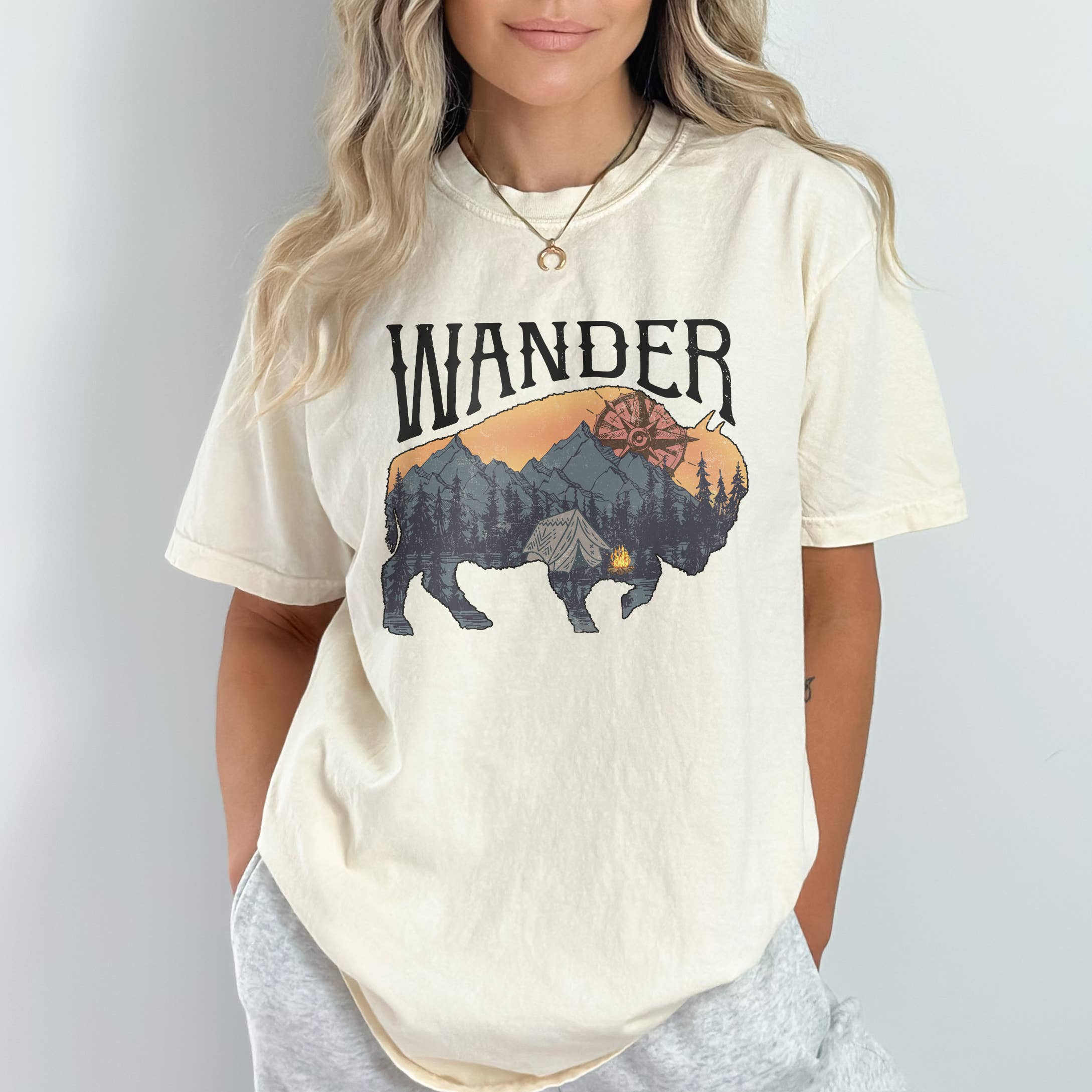 Wander Outdoor Sizes S-2XL - Adult & Kids T-Shirts, Sweatshirts & Hoodies apparel design preview 1